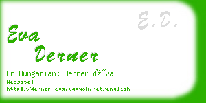 eva derner business card